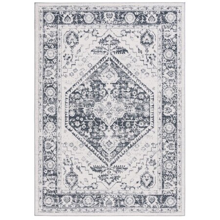 Safavieh 6 ft. 7 in. x 6 ft. 7 in. Odyssey Round Traditional Round Rug; Ivory & Grey ODY854A-7R